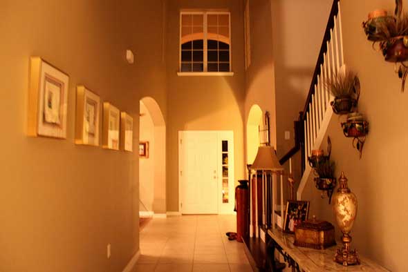 a welcoming home entrance